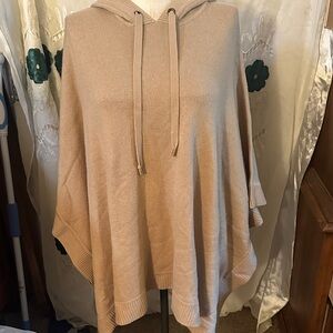 MICHAEL Michael Kors Beige Hooded Poncho